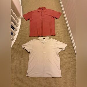 Tasso Elba Short Sleeve Polo Shirts (Men’s Size Large - Bundle of 2)